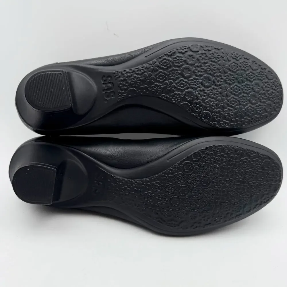 SAS Womens Milano Comfort Pumps US 10 WW Black Leather EUC - Picture 11 of 13